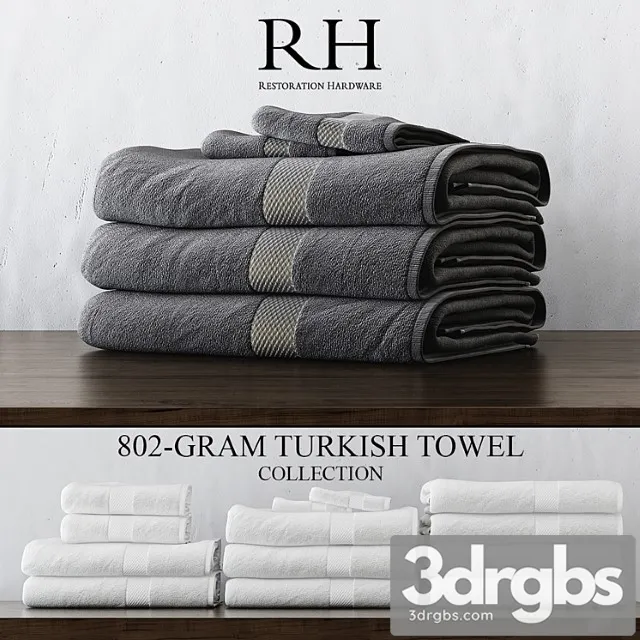 Rh 802 Gram Turkish Towel Collection 3 3D Model Free