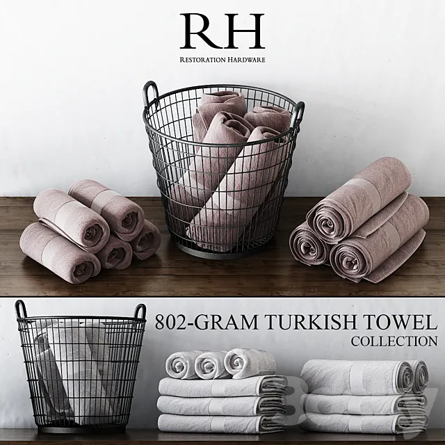 RH 802-GRAM TURKISH TOWEL COLLECTION 3D Model