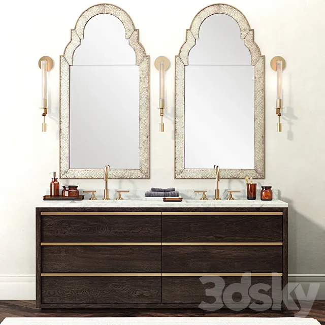 RH _ BEZIER VANITY COLLECTION 3DModel