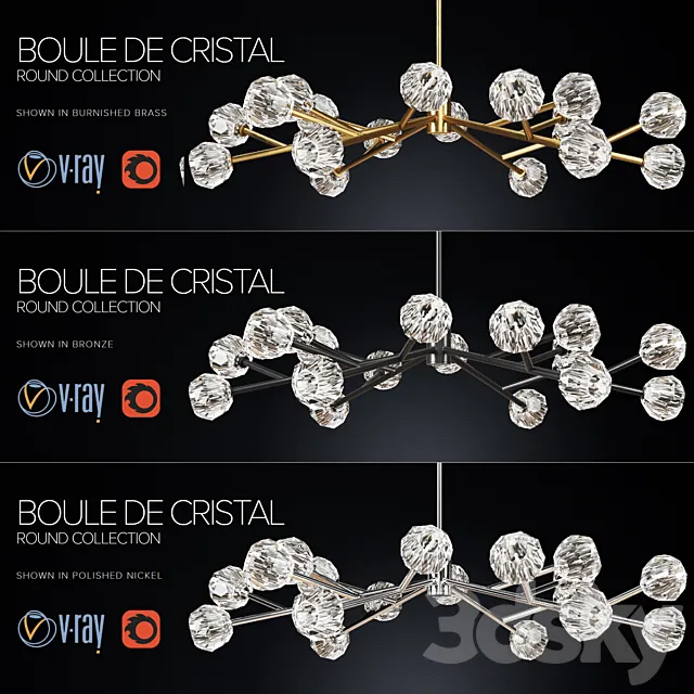RH _ BOULE DE CRISTAL ROUND COLLECTION 60 3DModel