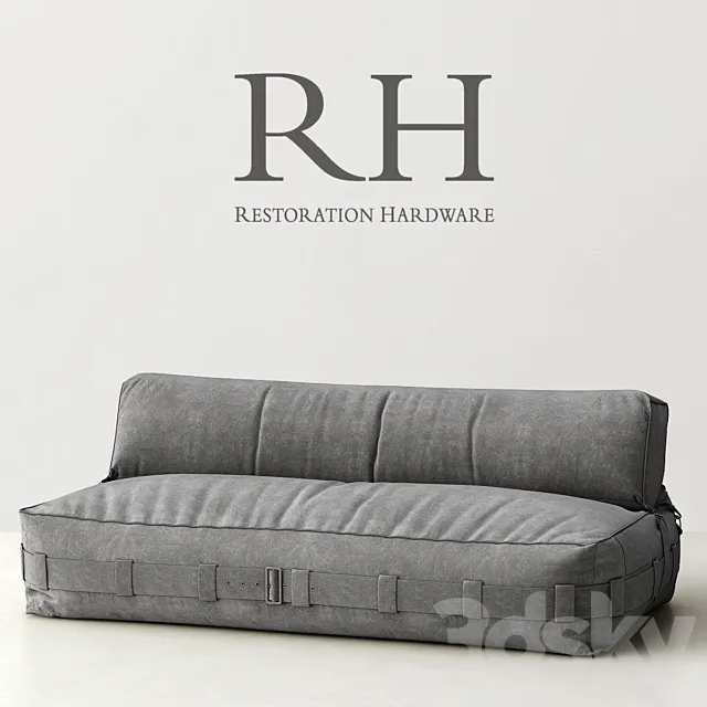 RH _ CARGO LOUNGE LOVESEAT 3DModel