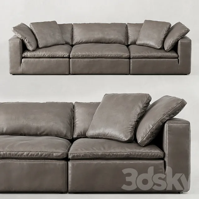 RH _ CLOUD MODULAR LEATHER SOFA 3DModel