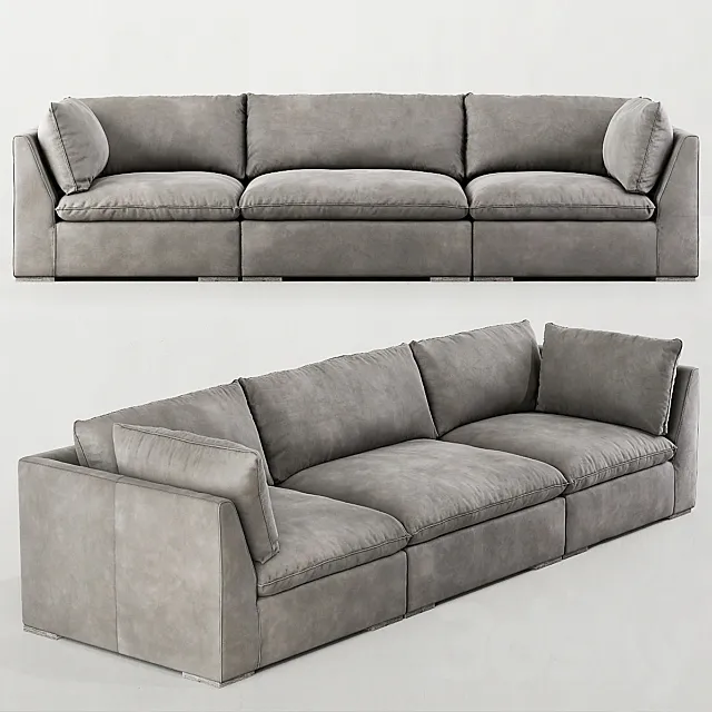 RH _ COSTERA MODULAR LEATHER SOFA 3D Model