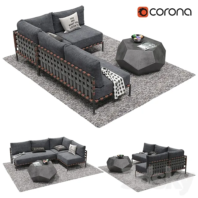 RH _ FLYNN LOUNGE COLLECTION 3D Model