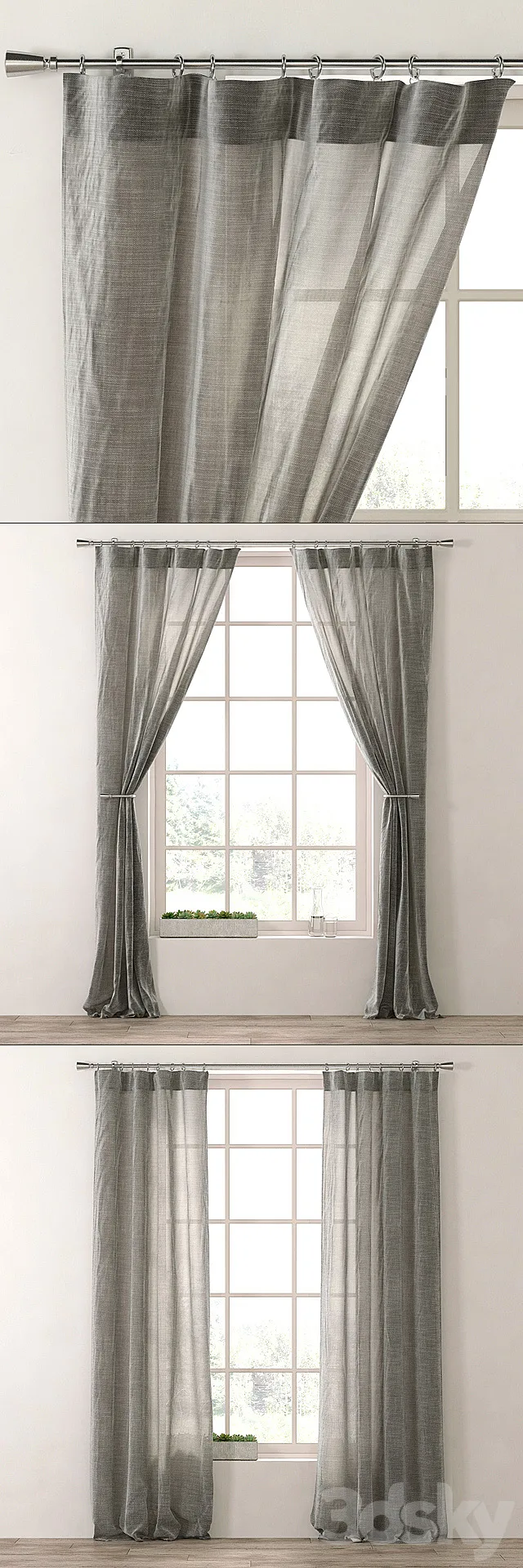 RH _ METALLIC OPAQUE LINEN DRAPERY PANEL Free Download
