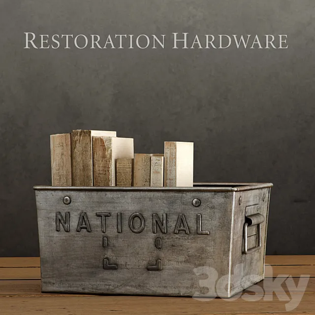 RH _ NATIONAL METAL BIN 3D Model