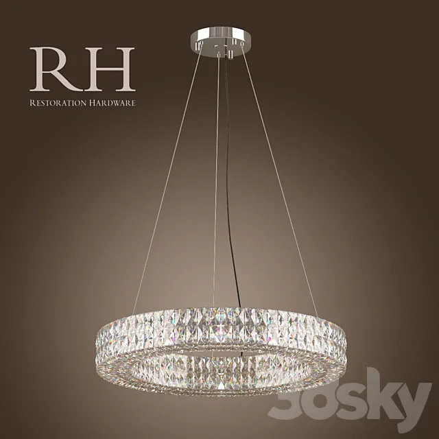 RH _ SPIRIDON RING CHANDELIER 32 3D Model