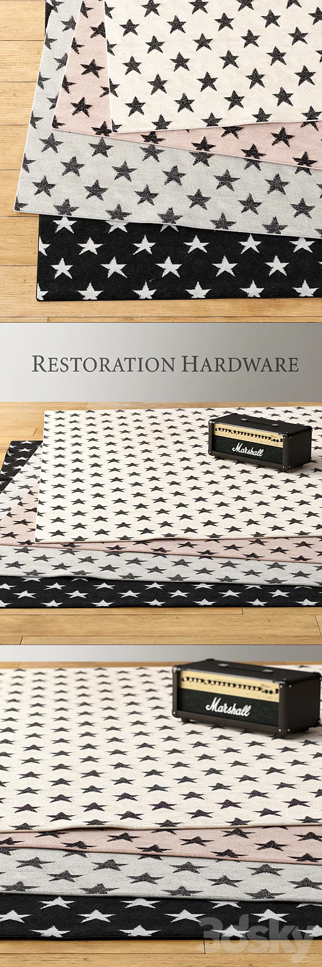 RH _ STELO FLATWEAVE RUGS 3DModel