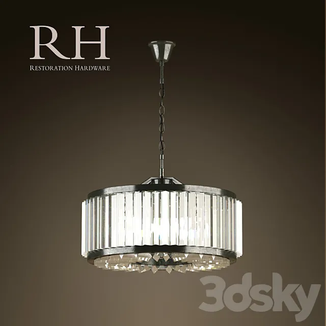 RH _ WELLES CRYSTAL CHANDELIER SMALL 3D Model