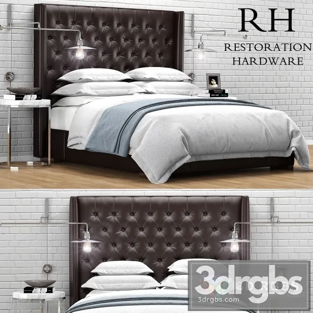 RH Adler Bed 3D Model Free