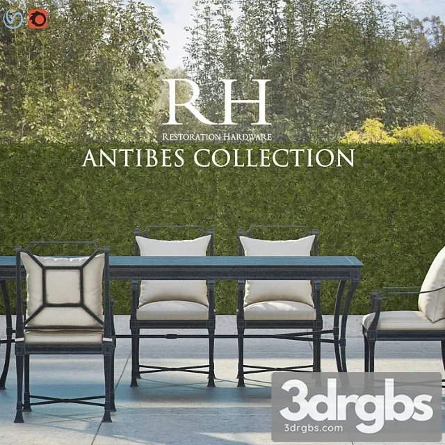 Rh antibes collection (weathered zinc) 2 3D Model Free