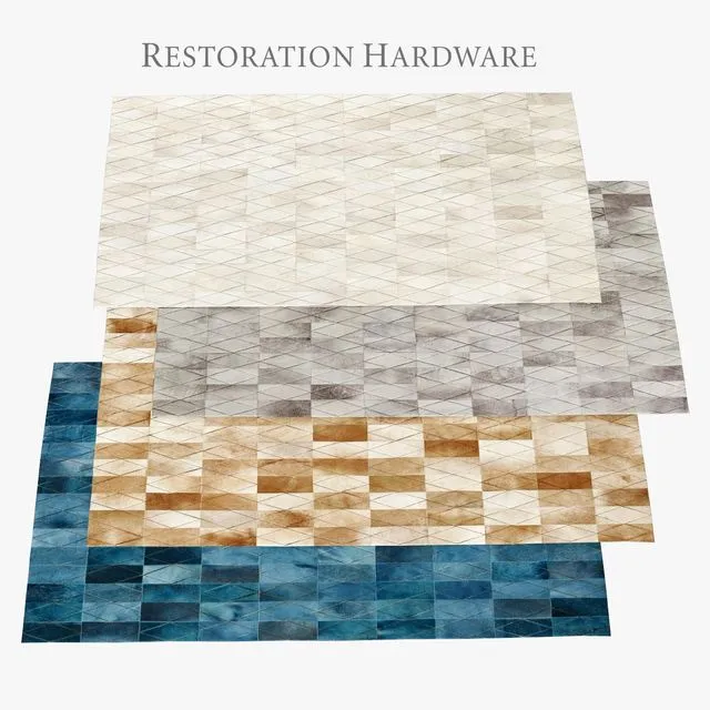 RH ARLEQUIN HIDE RUGS 3D Model