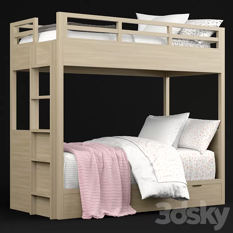 RH Baby & Child Landry bunk bed 3D Model