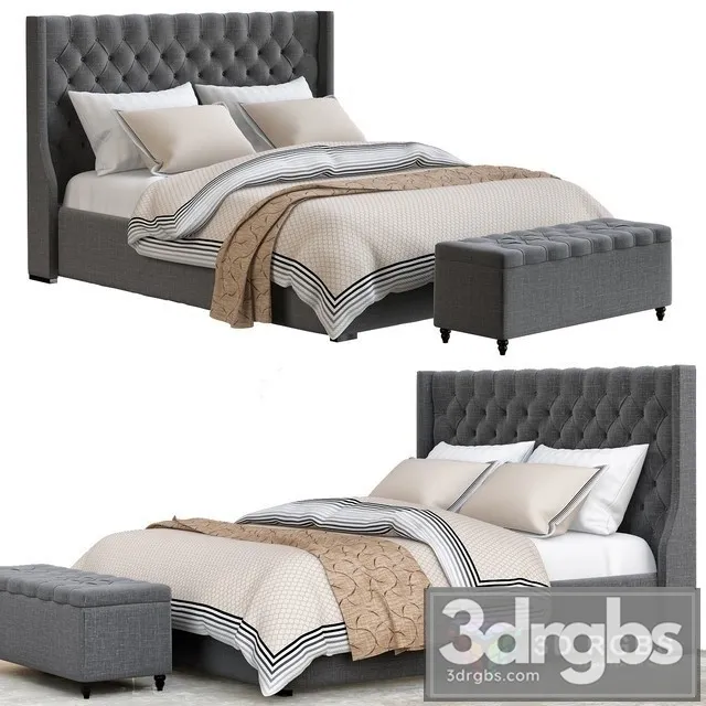 RH Bed 3D Model Free