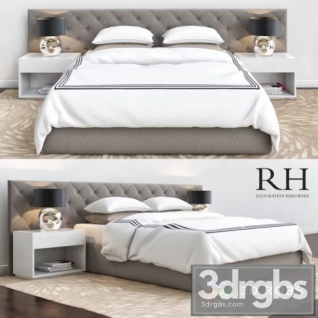 RH Bedroom 3D Model Free