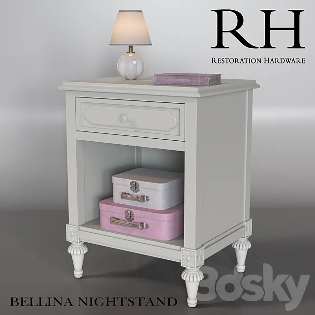 RH BELLINA NIGHTSTAND 3DModel