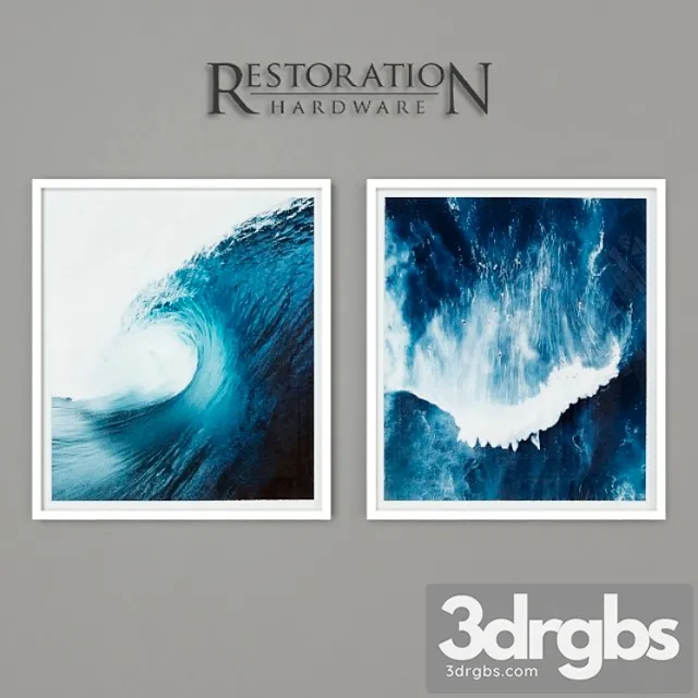 Rh big wave surf photography 3D Model Free