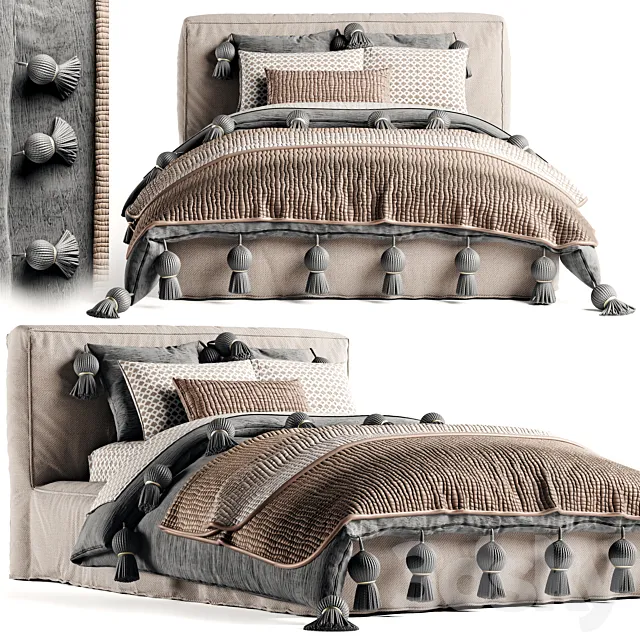 RH Brook Bed 3DModel