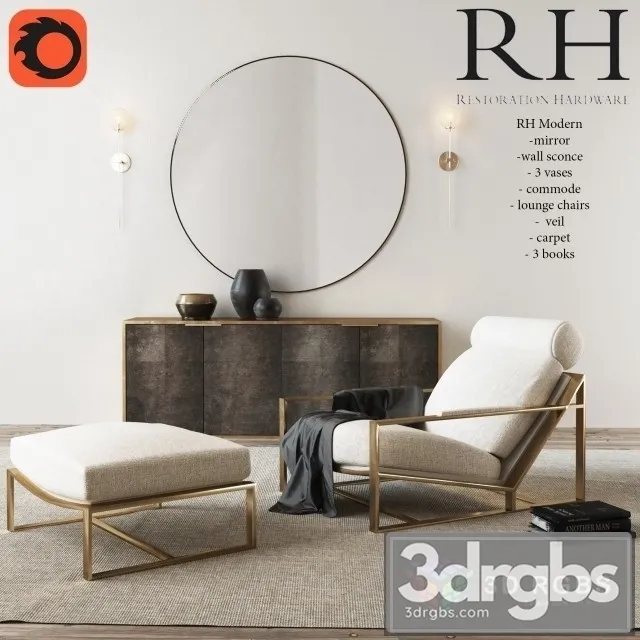 RH Chair Collections 3D Model Free