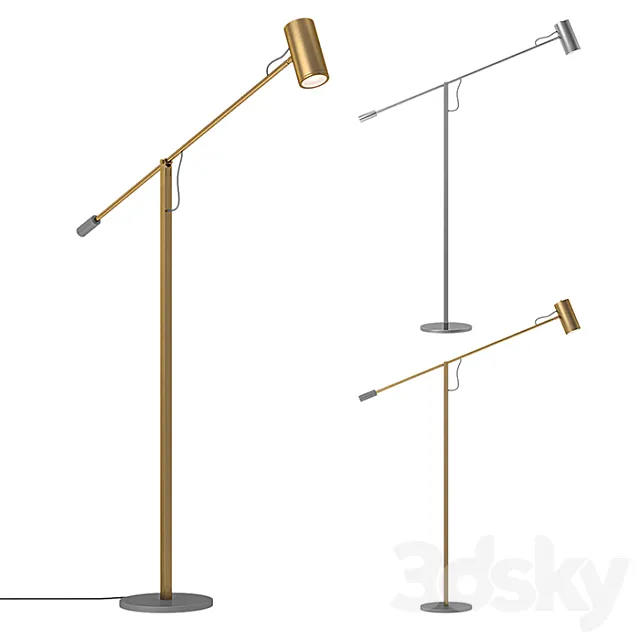 RH - Champeaux Cantilever Floor Lamp 3DModel