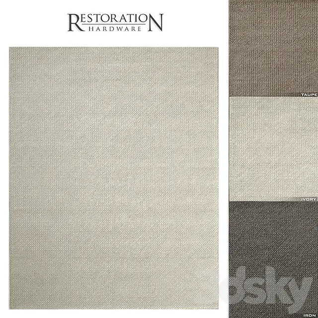 RH Ciato Felt Rug 3DModel