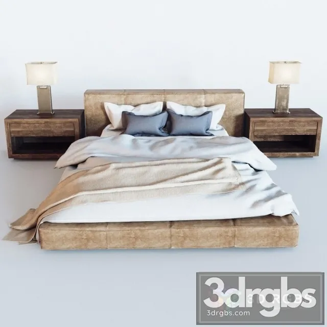 RH Cloud Bed 3D Model Free