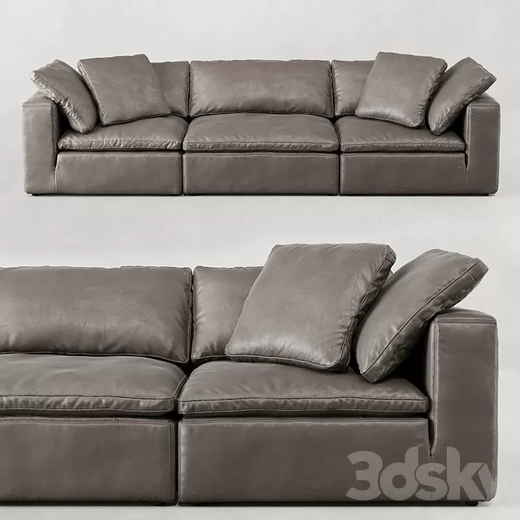 RH / CLOUD MODULAR LEATHER SOFA 3D Model