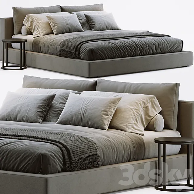 RH Cloud Platform Bed 3D Model