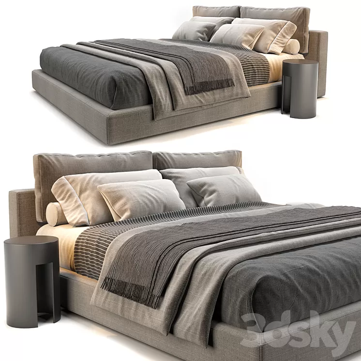 RH Cloud Platform Bed 3D Model