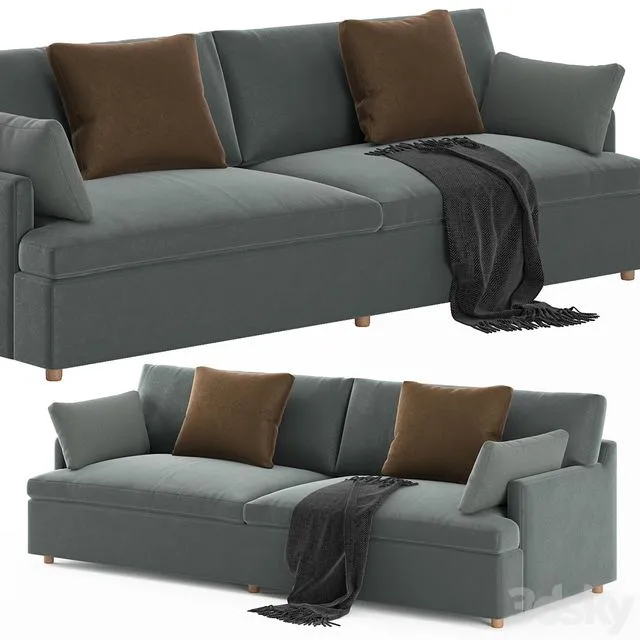 RH Cloud Track Arm Sofa 3D Model