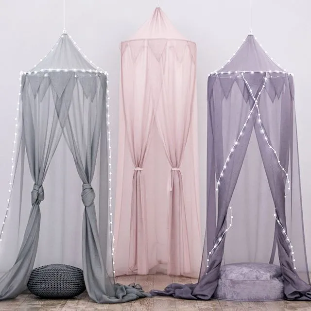 RH Cotton Voile Play Canopy (3 pieces) 3D Model