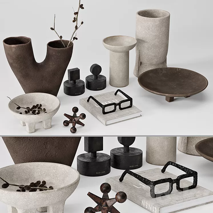 RH Decor set 2 3D Model Free