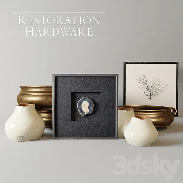 RH decorative set 3D Model