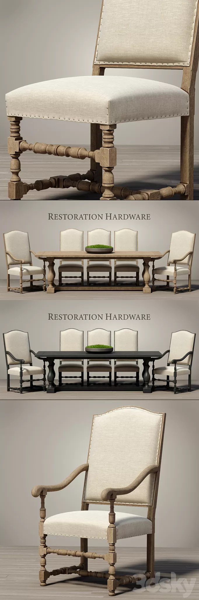 RH / Dining set 3D Model