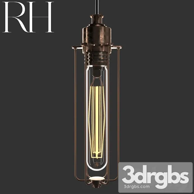 Rh edison caged pendant 3D Model Free