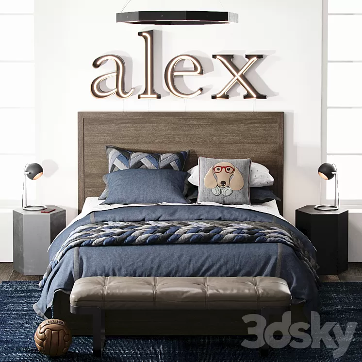 RH / FORREST STORAGE BED 3D Model