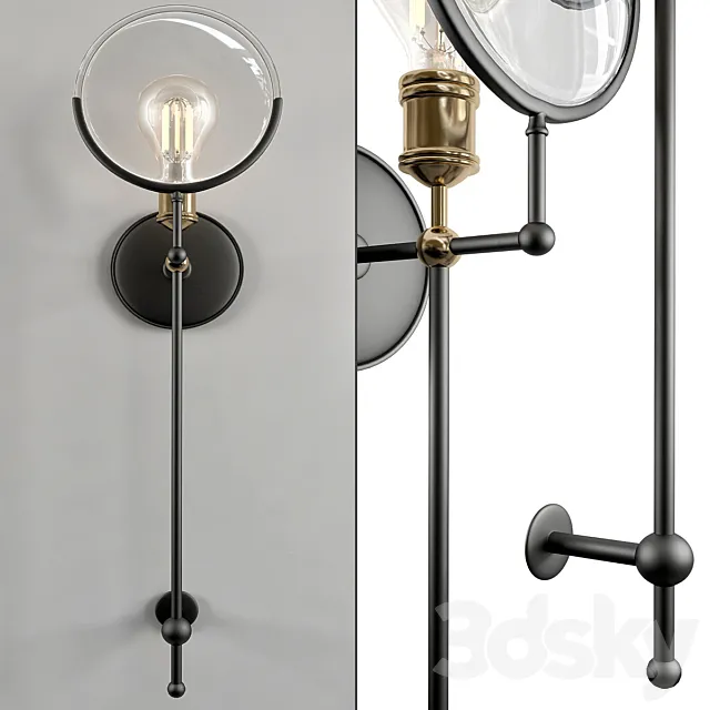 RH Gaslight Lens Sconce 3 Free Download
