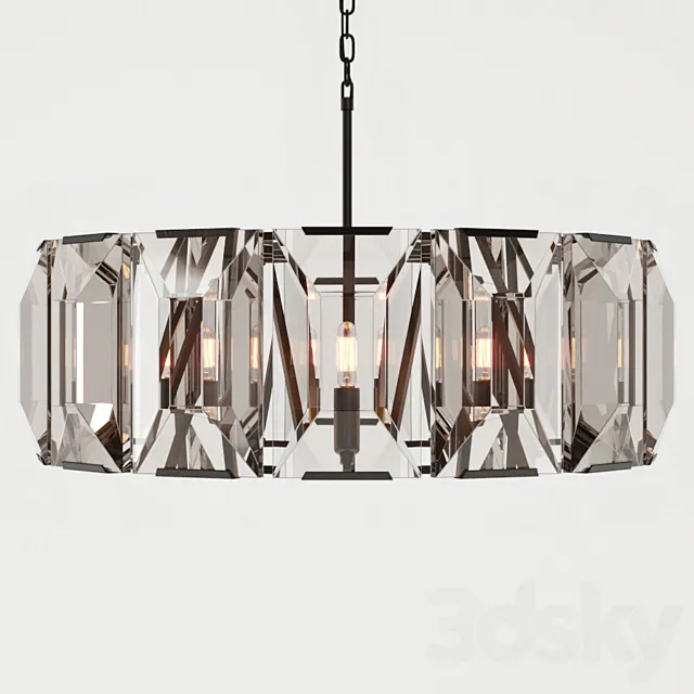 RH HARLOW CRYSTAL CHANDELIER 31 3DModel