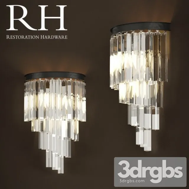 RH Heliz Glass Sconce 3D Model Free