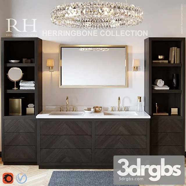 Rh Herringbone Collection 3D Model Free
