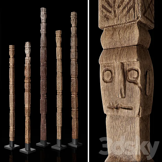 RH Indonesian totem 3DModel