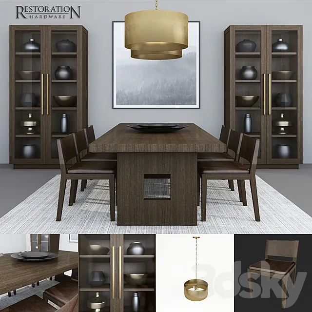 RH KEYES DINING TABLE Free Download