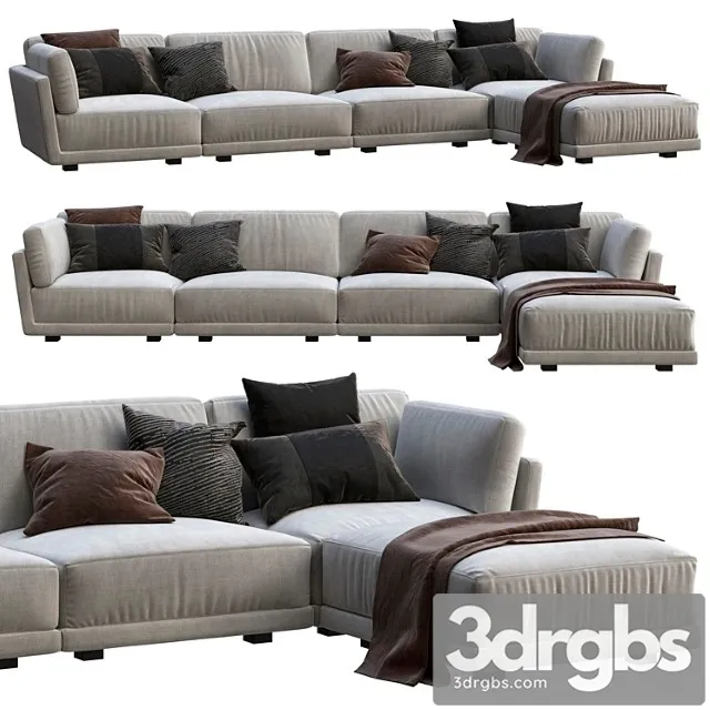 Rh lars modular sofa 2 3D Model Free