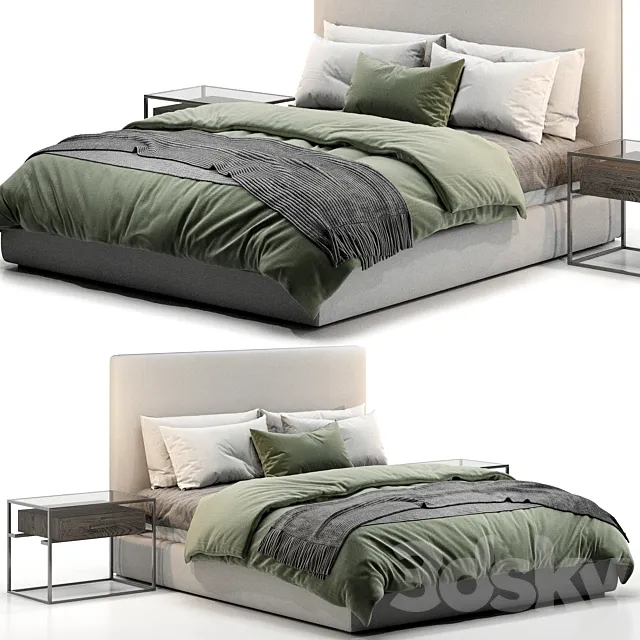 RH LAWSON BED 3D Model