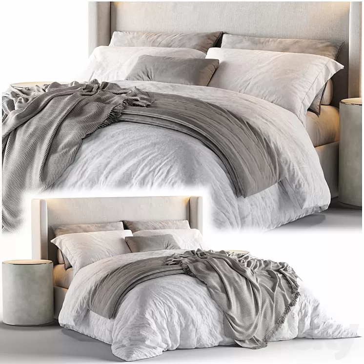 RH Lawson (Queen Bed) 3D Model