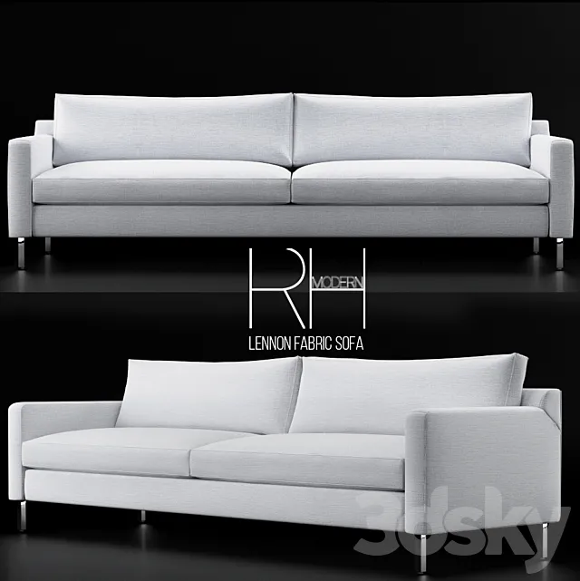RH-LENNON FABRIC SOFA 3D Model