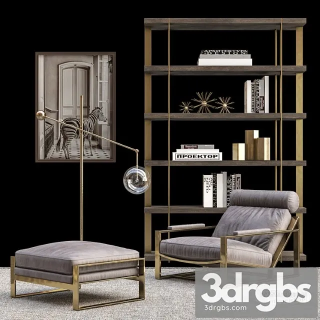 Rh Living room Set 2 3D Model Free