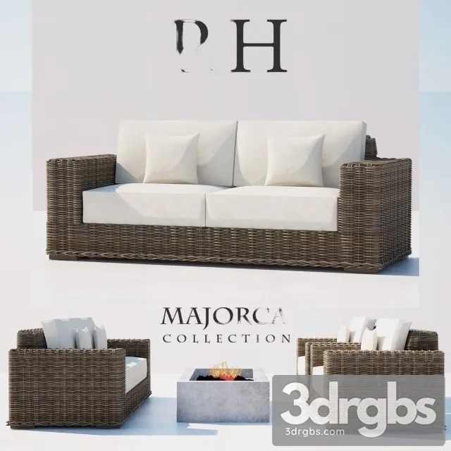 RH Majorca Collection Outdoor 02 3D Model Free