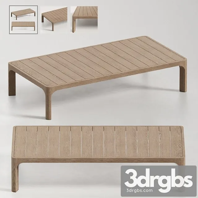 Rh Malta Teak Coffee Table 3D Model Download