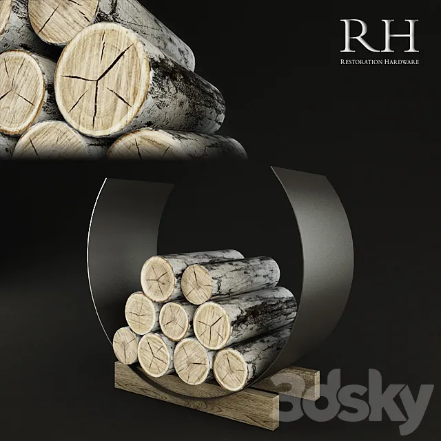 RH Marcus Eclipse Wood Holder 3D Model